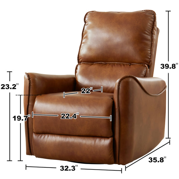 Modern Style Power Recliner Chair with Rocker and Swivel Function - Model 8445