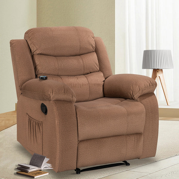 Comfortable and Durable Recliner Chair with Massage and Heating - Model 8005