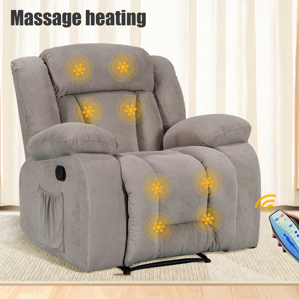 Recliner Chair with Massage and Heating Function - Model 8104