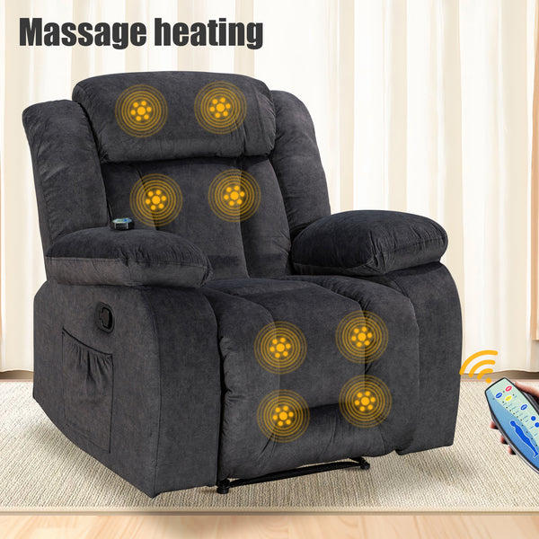 Recliner Chair with Massage and Heating Function - Model 8104