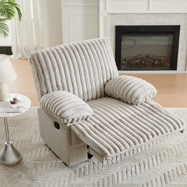 Solo Bliss Lounge Chair with Bluetooth Wireless and USB, Cozy Living Room Lounge Chair (Crodury Fabric)