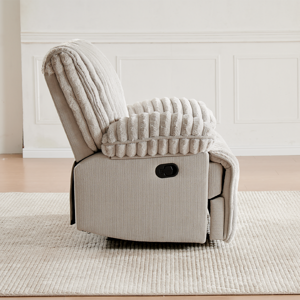 Solo Bliss Lounge Chair with Bluetooth Wireless and USB, Cozy Living Room Lounge Chair (Crodury Fabric)