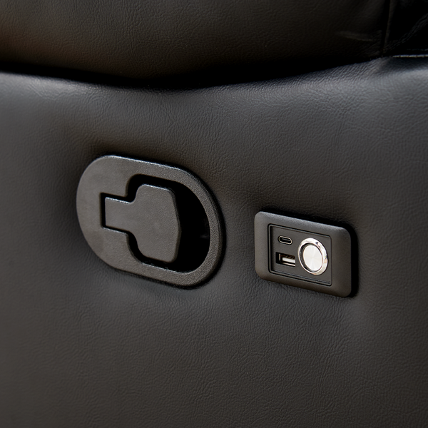 The leather recliner has been upgraded 3 times and is equipped with mood lighting. It is the perfect choice for living room recliners.