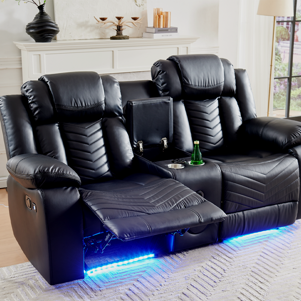 Chunyun executive leather recliner sofa, multifunctional recliner with professionally tuned sound system