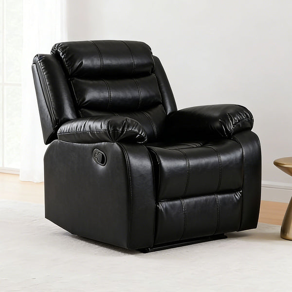 Comfortable Black Recliner Chair For Living Room - Model 8005