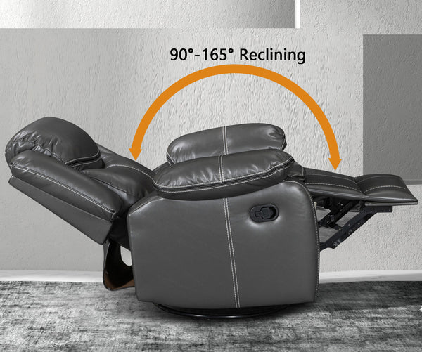 Air Leather Recliner with Massage and Heating - Model 8220