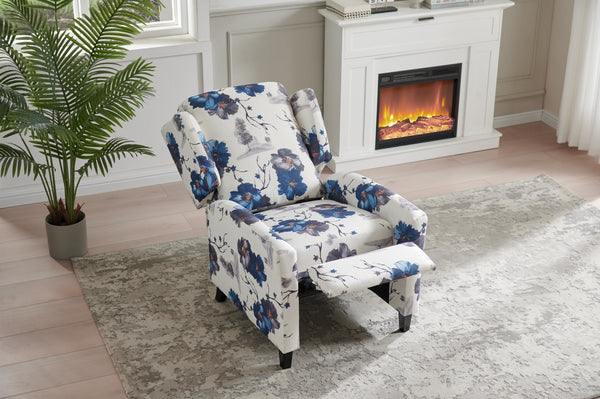 Soft Reclining Chair with Comfortable Floral Fabric -8460