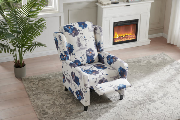 Soft Reclining Chair with Comfortable Floral Fabric -8460
