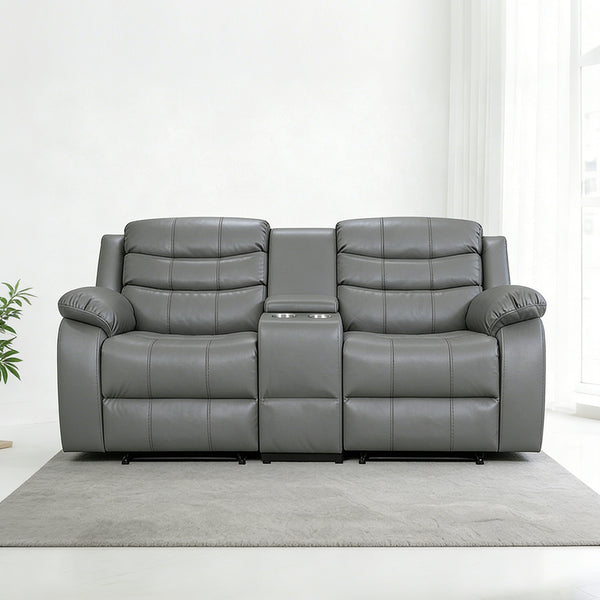 2 Seat Air Leather Recliner Chair For Living Room - Model 8005