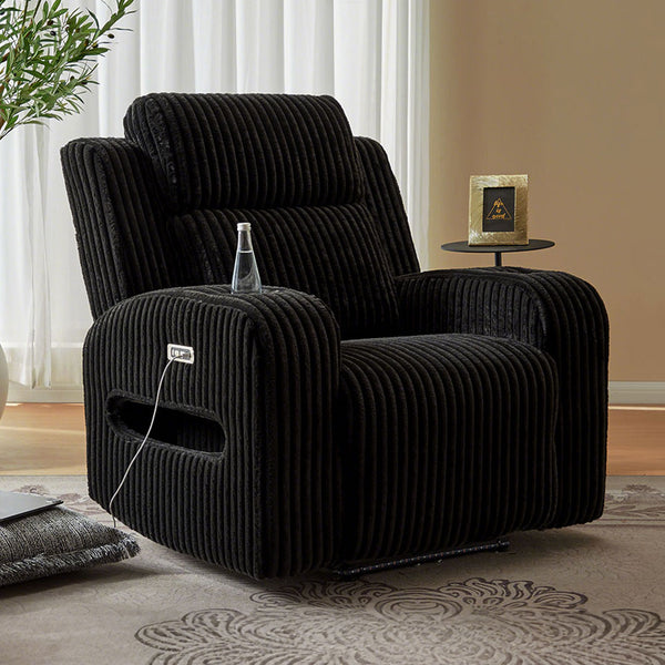 Custom Power Recliner Chair with Cup holder for Living Room - 8484