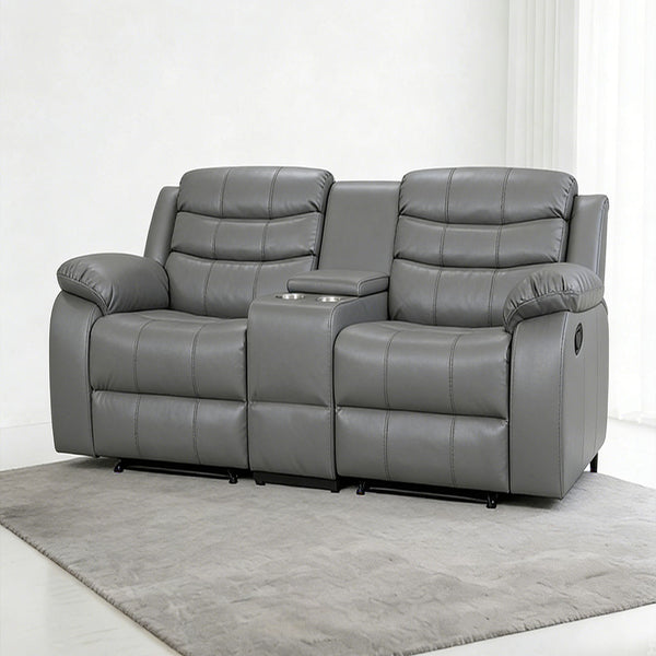 2 Seat Air Leather Recliner Chair For Living Room - Model 8005