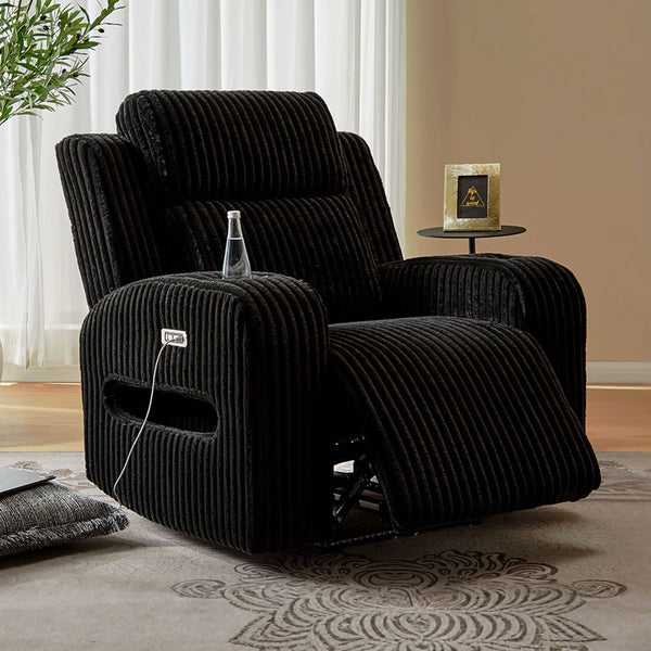 Custom Power Recliner Chair with Cup holder for Living Room - 8484