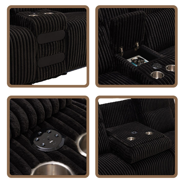 Custom Air Leather Recliner Sofa  for Living Room - 8484