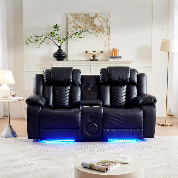 Chunyun executive leather recliner sofa, multifunctional recliner with professionally tuned sound system