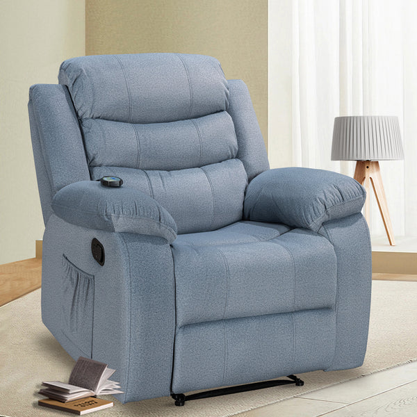 Comfortable and Durable Recliner Chair with Massage and Heating - Model 8005