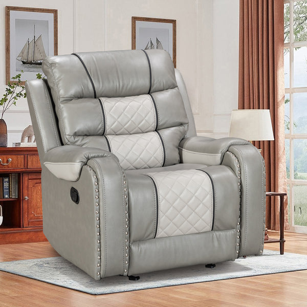 Luxury Leather Rocking Recliner - Model 8317