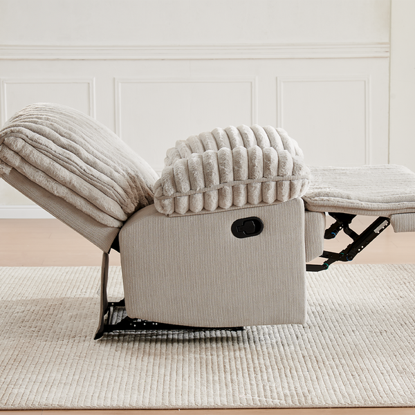 Solo Bliss Lounge Chair with Bluetooth Wireless and USB, Cozy Living Room Lounge Chair (Crodury Fabric)