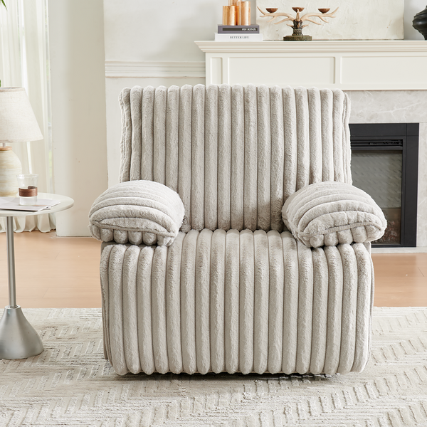 Solo Bliss Lounge Chair with Bluetooth Wireless and USB, Cozy Living Room Lounge Chair (Crodury Fabric)