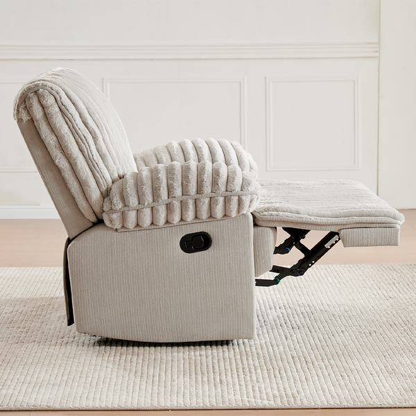 Solo Bliss Lounge Chair with Bluetooth Wireless and USB, Cozy Living Room Lounge Chair (Crodury Fabric)