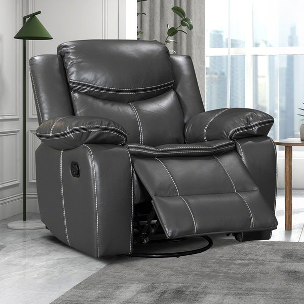 Air Leather Recliner with Massage and Heating - Model 8220