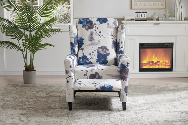 Soft Reclining Chair with Comfortable Floral Fabric -8460